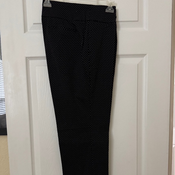 Charter Club Pant shop Black with white pindots straight leg, pull - on. - Picture 3 of 4